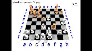 AjedrezChess Povray La Inmortal Reshevsky SH Vaganian RA 19760305 Skopje 01 [upl. by Marceau236]