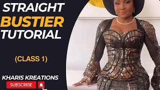 STRAIGHT BUSTIER BLOUSE TUTORIAL  BUSTIER TUTORIAL [upl. by Liek]