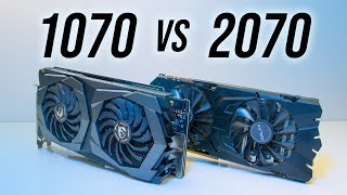 Nvidia GTX 1070 vs RTX 2070  Benchmarks amp Comparisons [upl. by Litsyrk36]