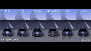 GTA III  SkyGFX Car Reflections Comparison [upl. by Elianore20]