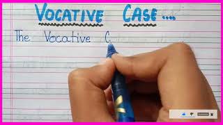 Definition of Vocative Case  Vocative case ki paribhaasha [upl. by Sev]