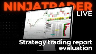 Strategy trading performance report evaluation  NinjaTrader Live [upl. by Lrigybab738]