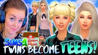 😱DOUBLE TROUBLE THE TWINS AGE UP👭The Sims 4 37 🏡 [upl. by Artemis]