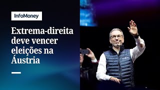 Extrema direita deve vencer eleições gerais na Áustria dizem projeções [upl. by Aseuqram532]