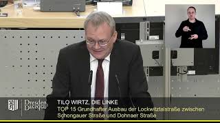 staDDrat am 25 Januar 2024 Grundhafter Ausbau der Lockwitztalstraße zw Schongauer amp Dohnaer Straße [upl. by Portingale]