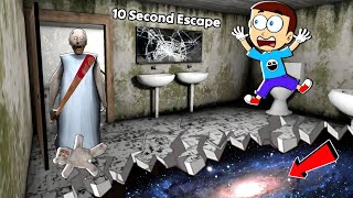 Granny 10 Second Escape 😂  Granny Secrets Ending  Shiva and Kanzo Gameplay [upl. by Signe]