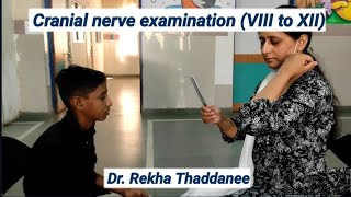 CNS Examination in children I Cranial Nerve VIII to XII Examination  Pediatrics [upl. by Anavoj]