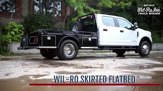 WilRo Skirted Flatbed  The Highest Quality Flatbed On the Market [upl. by Kcirddor]