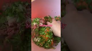 LUMPIANG SHANGHAI UNDER 1 MINUTE  MINCE BEEF ROLL  FILIPINO FOOD short [upl. by Rauch468]