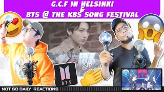 NSD REACT  GCF in Helsinki amp BTS  THE KBS SONG FESTIVAL [upl. by Conners465]