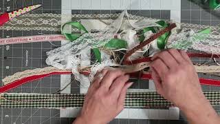 Tutorial making a fabric lace and ribbon tassel [upl. by Zimmerman]