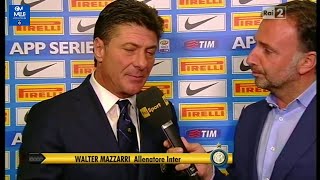 201415 4  24092014 INTERAtalanta 20 OsvaldoHernanes Intervista Mazzarri  90°Minuto Rai2 [upl. by Oakleil]