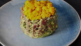 Tartare de thon au poivre de Monik [upl. by Sneve]