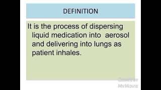 Nebulization Bsc nursing 1st year [upl. by Ellehs]