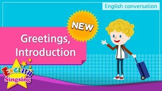 NEW 1 Greetings Introduction English Dialogue  Roleplay conversation for Kids [upl. by Htebazil]