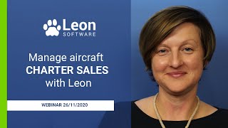 Manage aircraft charter sales with Leon [upl. by Anahsit]