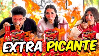 Probamos el ramen más picante del mundo 🌶️🥵 Francisco terminó en el hospital  Cecia Loaiza [upl. by Redyr]