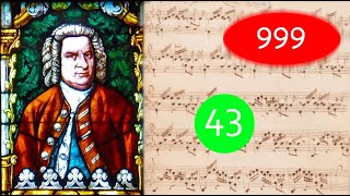 Tempo Comparison Bach  Prelude BWV 999 arranged for Organ transposed into Em tuned into E43 [upl. by Buna]