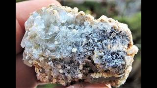 Quartz crystals and Calcite mineral specimen from the Madan field in Bulgaria [upl. by Atinehc]