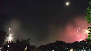 Fireworks Kembang Api New Year 2024  Greenlake City Tangerang  Duel between two kompleks 😁 [upl. by Thomasin]