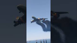 A380 Airbus Engulfed in Flames Terrifying Emergency Landing Underway GTA V gta5 fyp crash gta [upl. by Kathleen526]