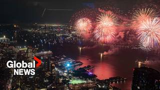 4th of July Hundreds of fireworks light up New York City for US Independence Day celebration  FULL [upl. by Nalani]