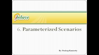 jBehave Parameters [upl. by Tifanie383]