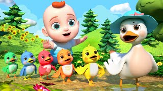 Cinco Patitos  Música Para Niños  Leo en Español [upl. by Pass279]