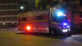 QFRS 502A 502B amp 501T Roma street amp Kemp Place  QAS 3 units all responding [upl. by Hafeetal647]