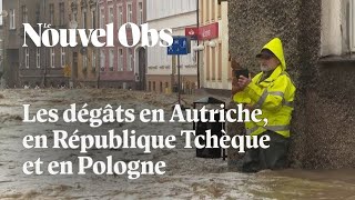 Tempête Boris  les images des premiers dégâts en Europe centrale et orientale [upl. by Molahs]