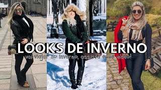 LOOKS DE INVERNO ideias de looks para viajar no inverno [upl. by Kenzi]