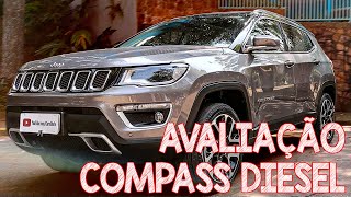 Avaliação Jeep Compass Diesel 2020  a versão mais top do Compass turbo diesel [upl. by Eirrac]