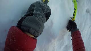 Helvellyn gully 1 solo climbing winter climbing [upl. by Anisirhc]