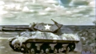 World War 2 Tank Destroyer Boot Camp Restored Color 1943 [upl. by Rabbi103]