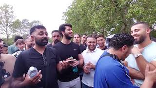 Shia Tried To Recite Surat Almotabilon Shamsi and Shia Speakers Corner [upl. by Hsetirp657]