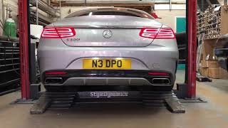 Mercedes s500 coupe with rear silencer removedamazing sound beast mode [upl. by Murdock80]