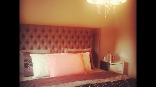 How I styled my Tufted Versailles King Bed  Structube [upl. by Couq553]