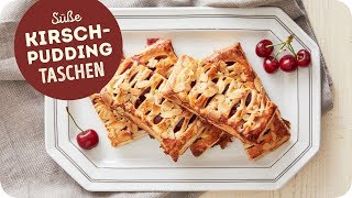 Rezept für KirschPudding Taschen [upl. by Denis]