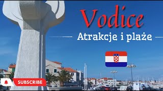 Vodice 🇭🇷 Chorwacja 🏝 Spacer po centrum i plaże w Vodicach ⛱ [upl. by Sande]