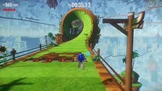 Sonic Frontiers  CyberSpace 11 Green Hill S Rank [upl. by Odnalref]