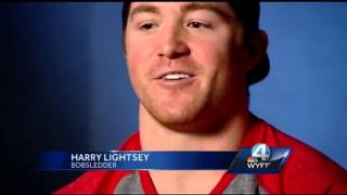 South Carolina bobsledder hits the ice [upl. by Yelyk]