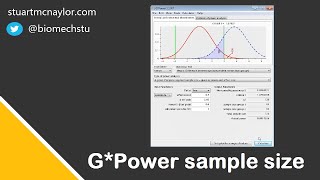 GPower Sample Size Calculations 5 Min Demo [upl. by Ap]