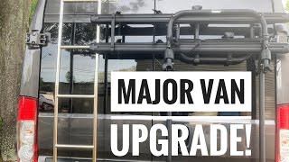 💯 Major Van Upgrade  Surco Ladder Install  Ram Promaster 3500  Entegra Ethos 20T [upl. by Anilrats]