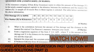 Correlation and Regression Analysis Practice Exams Question with Guided Solutions Part 2 [upl. by Tingey]