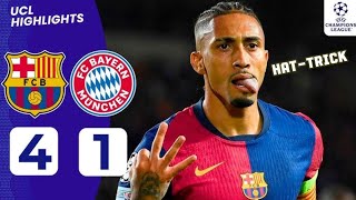 Barcelona vs Bayern Munich 41 Highlights amp All goals 2024 [upl. by Palestine]