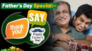 Fathers Day Special Video Happy Fathers Day Wishes Quotes Messages Status Shayari  Hindi [upl. by Borries]