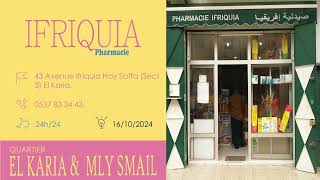 pharmacies De Garde salé EL KERIA  MLY ISMAIL Ouvertes aujourdhui 🦝 Du 14 Au 20 Octobre 2024 [upl. by Pris]