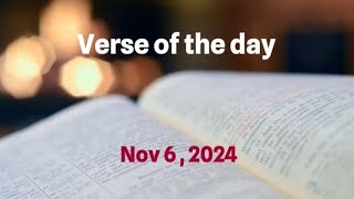 Verse of the day  November 6 2024  Psalm 1391314 [upl. by Mahtal950]