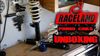 VW MK6 RACELAND PRIMO COILOVERS UNBOXING [upl. by Sidoon600]