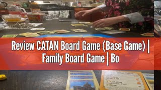 Review CATAN Board Game Base Game  Family Board Game  Board Game for Adults and Family  Adventu [upl. by Epilif]